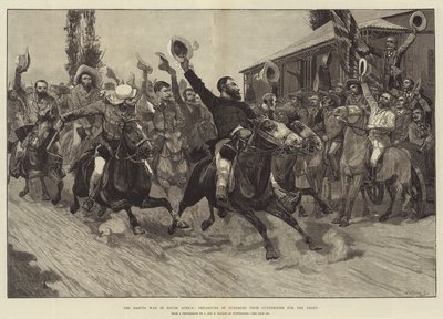 The Basuto War in South Africa, Departure of Burghers from Outshoorn for the Front by Richard Caton Woodville junior